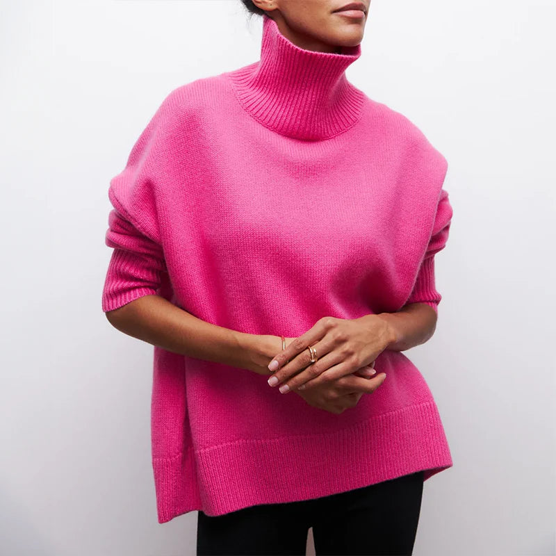 Maglione Oversize a Collo Alto SoftHug